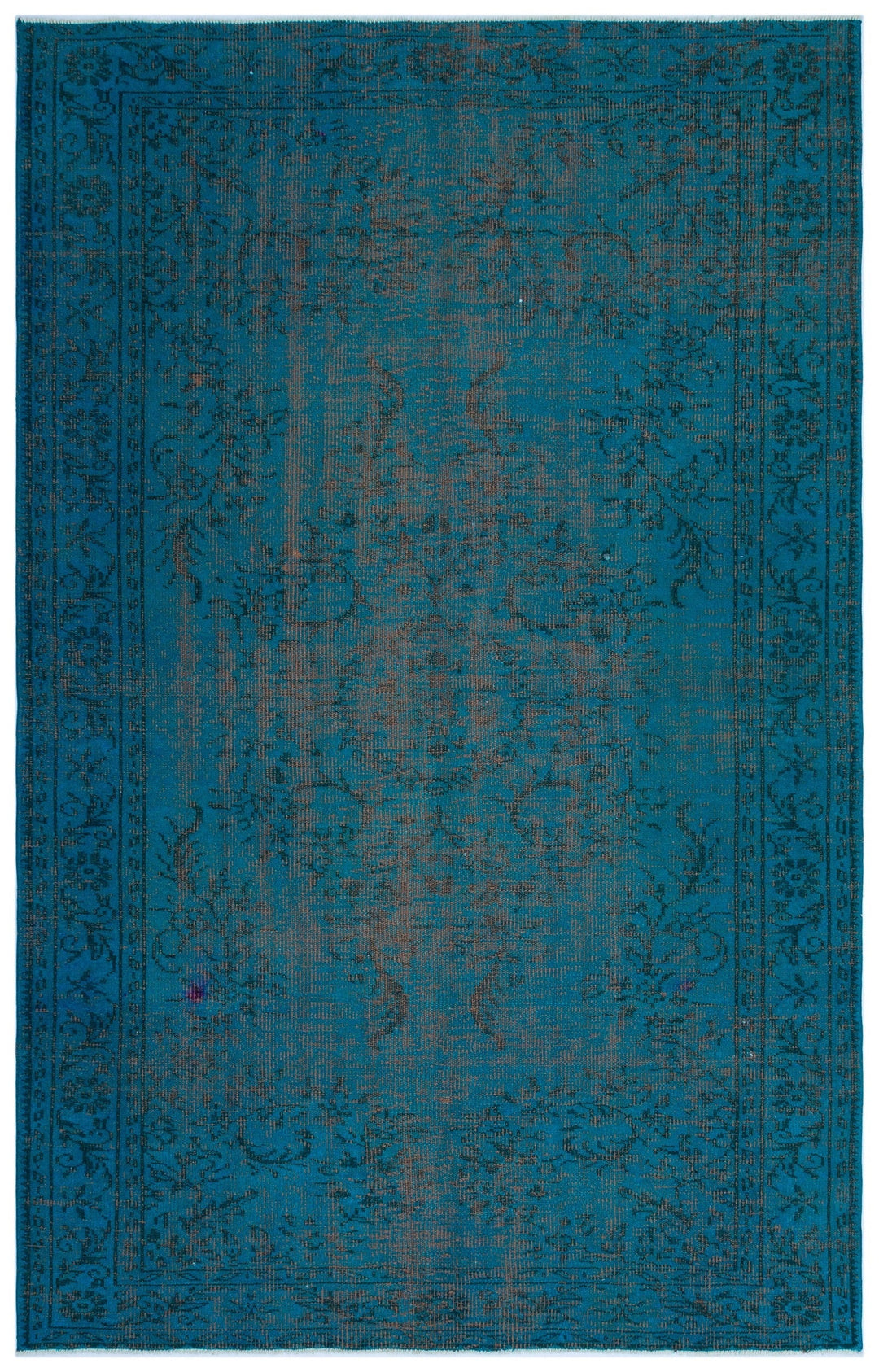 Athens Turquoise Tumbled Wool Hand Woven Carpet 166 x 260