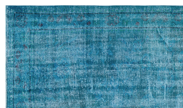 Athens Turquoise Tumbled Wool Hand Woven Rug 172 x 300