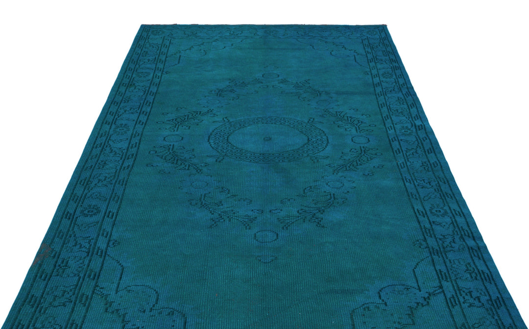Athens Turquoise Tumbled Wool Hand Woven Carpet 170 x 273
