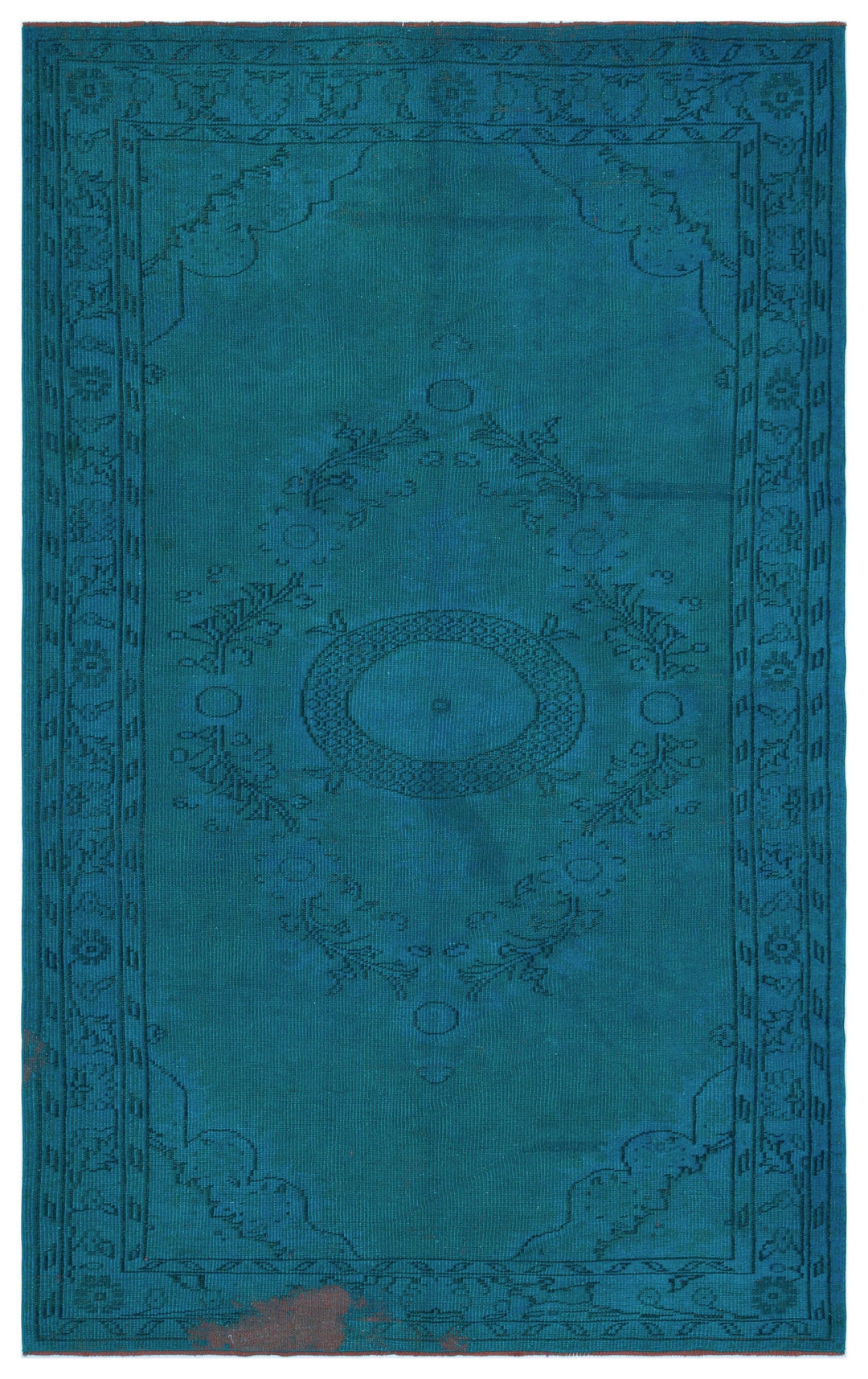 Athens Turquoise Tumbled Wool Hand Woven Carpet 170 x 273