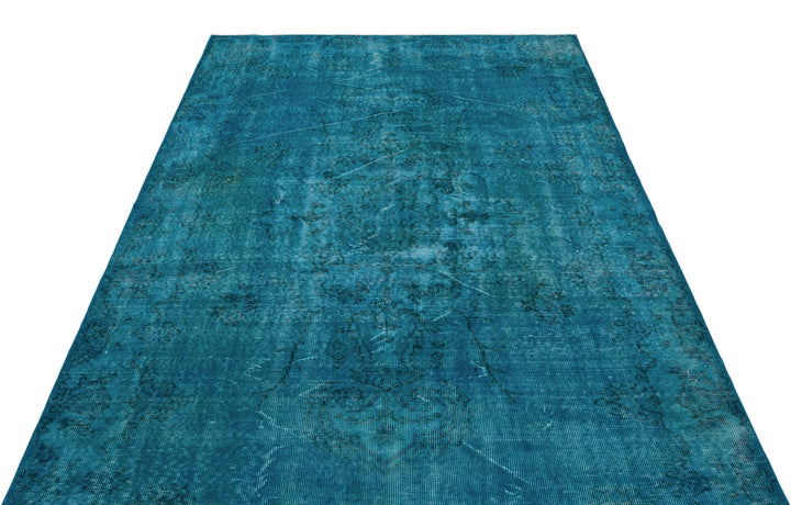 Athens Turquoise Tumbled Wool Hand Woven Carpet 166 x 281