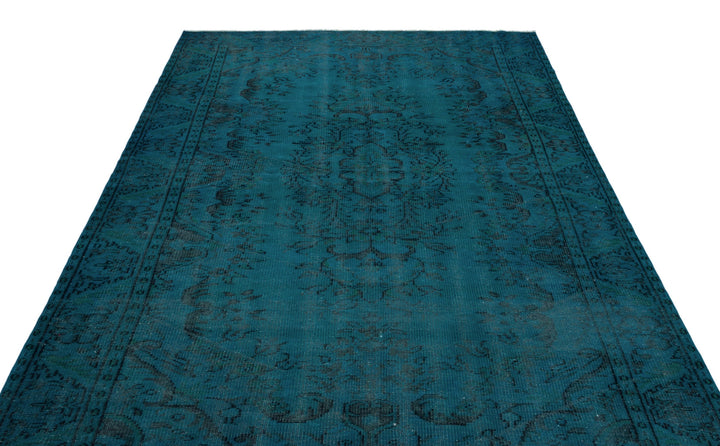Athens Turquoise Tumbled Wool Hand Woven Carpet 182 x 281
