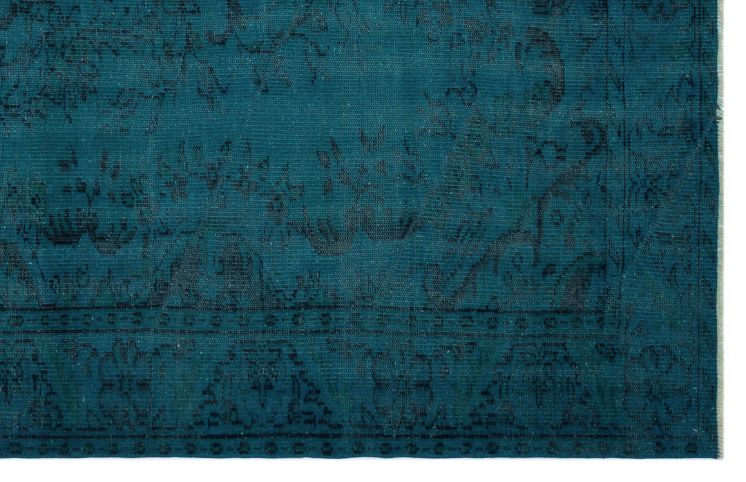 Athens Turquoise Tumbled Wool Hand Woven Carpet 182 x 281