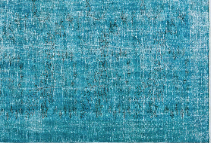 Athens Turquoise Tumbled Wool Hand Woven Rug 184 x 270