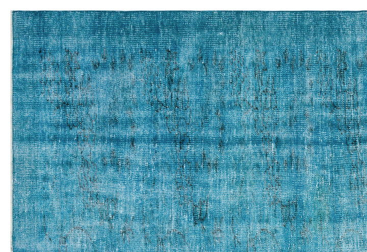 Athens Turquoise Tumbled Wool Hand Woven Rug 184 x 270