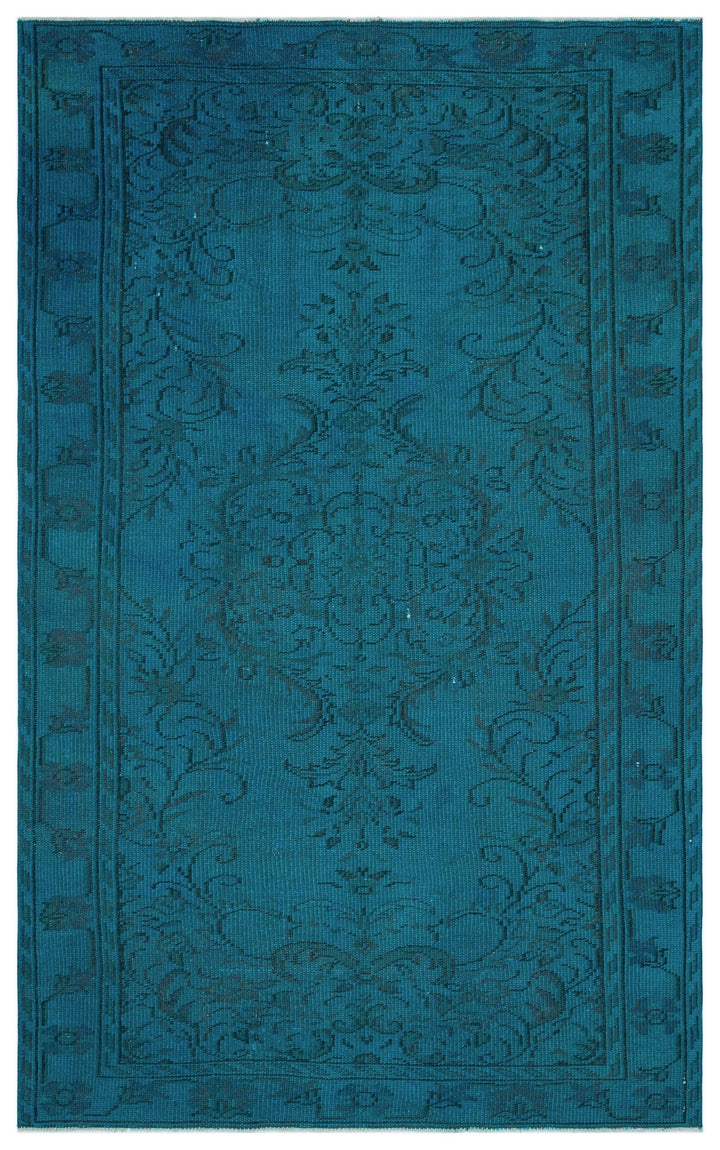 Athens Turquoise Tumbled Wool Hand Woven Carpet 160 x 259