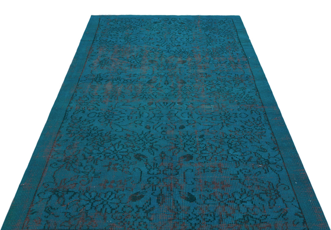 Athens Turquoise Tumbled Wool Hand Woven Carpet 148 x 240