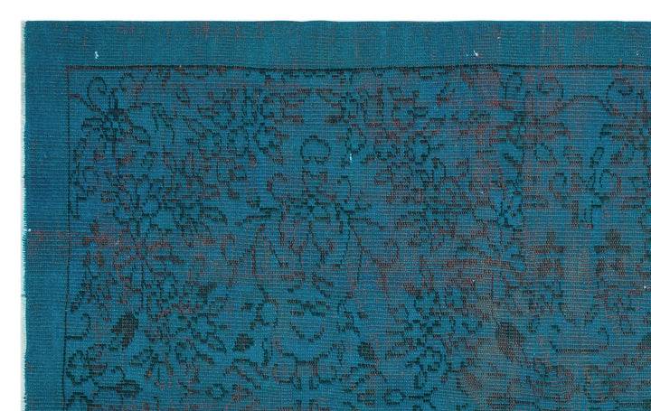 Athens Turquoise Tumbled Wool Hand Woven Carpet 148 x 240