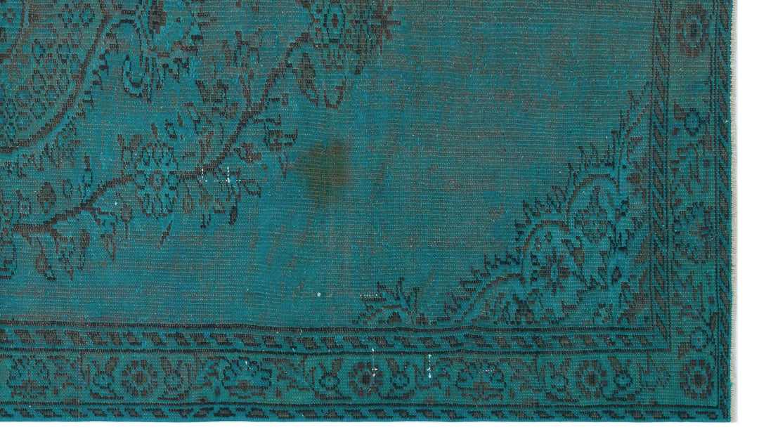 Athens Turquoise Tumbled Wool Hand Woven Carpet 157 x 275
