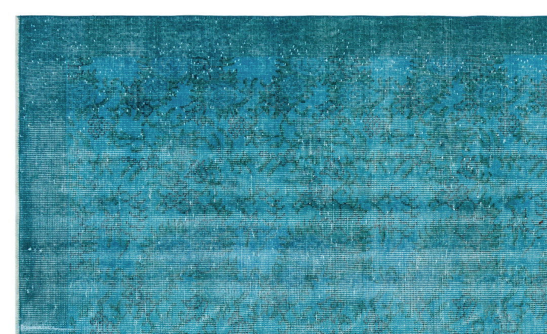 Athens Turquoise Tumbled Wool Hand Woven Carpet 169 x 280