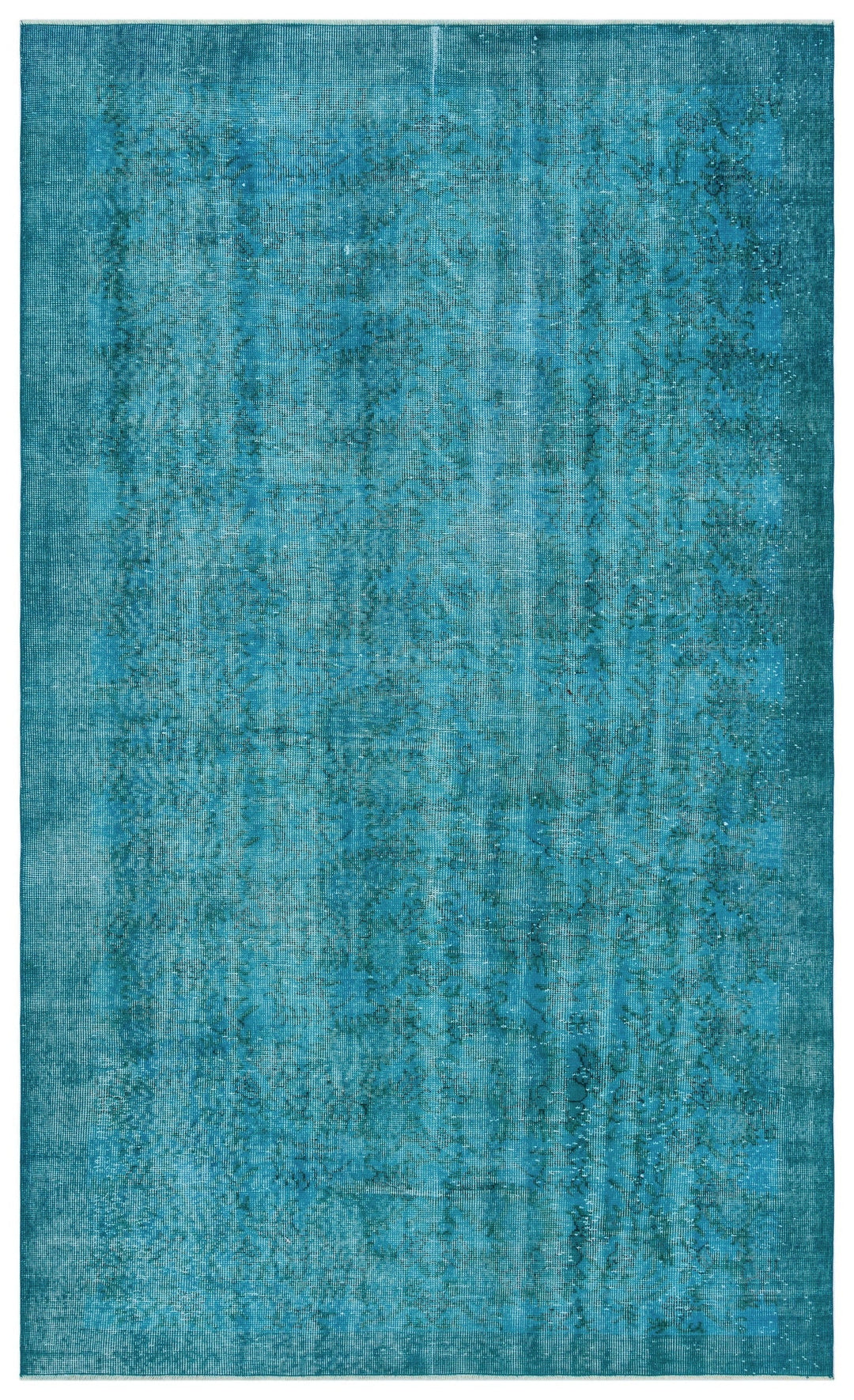 Athens Turquoise Tumbled Wool Hand Woven Carpet 169 x 280