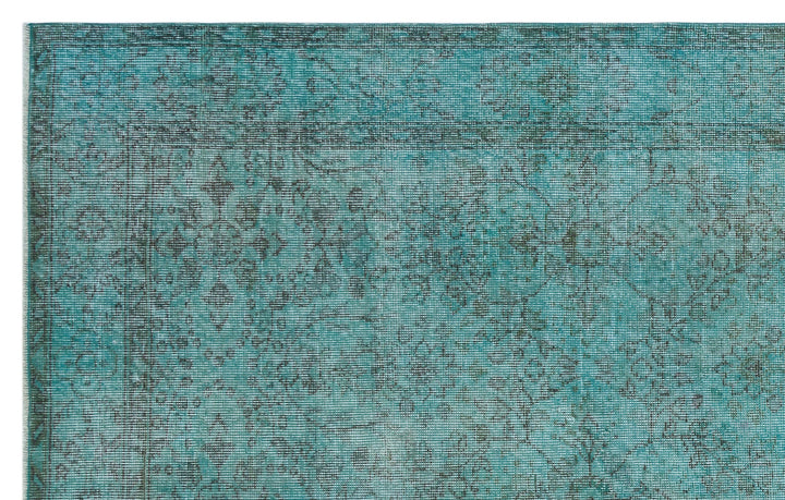 Athens Turquoise Tumbled Wool Hand Woven Rug 172 x 275