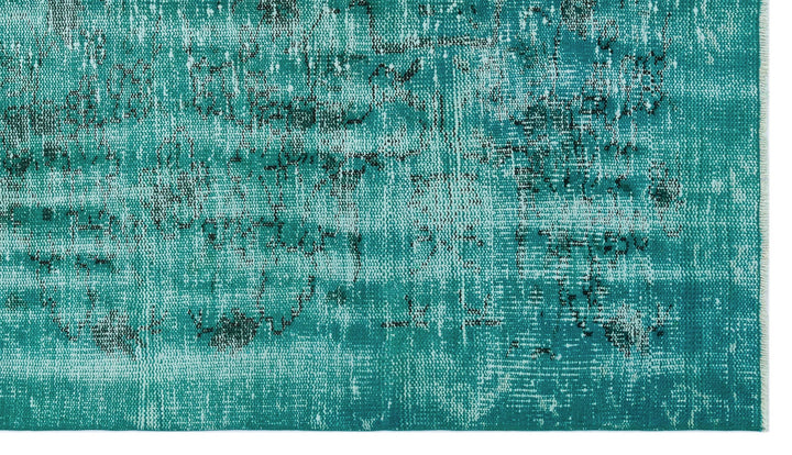 Athens Turquoise Tumbled Wool Hand Woven Rug 121 x 210