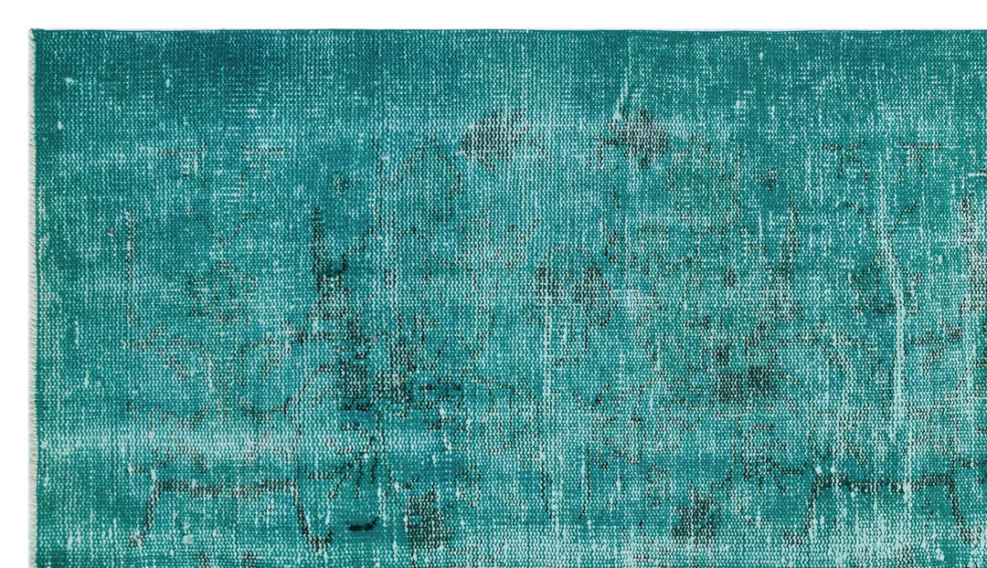 Athens Turquoise Tumbled Wool Hand Woven Rug 121 x 210