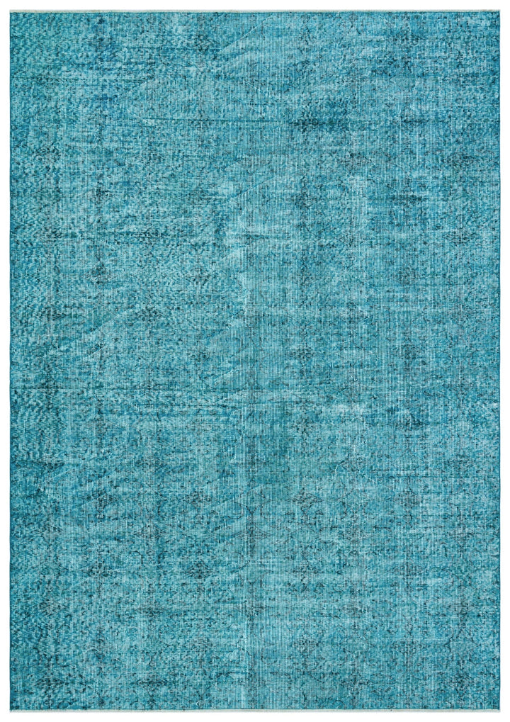 Athens Turquoise Tumbled Wool Hand Woven Rug 205 x 290