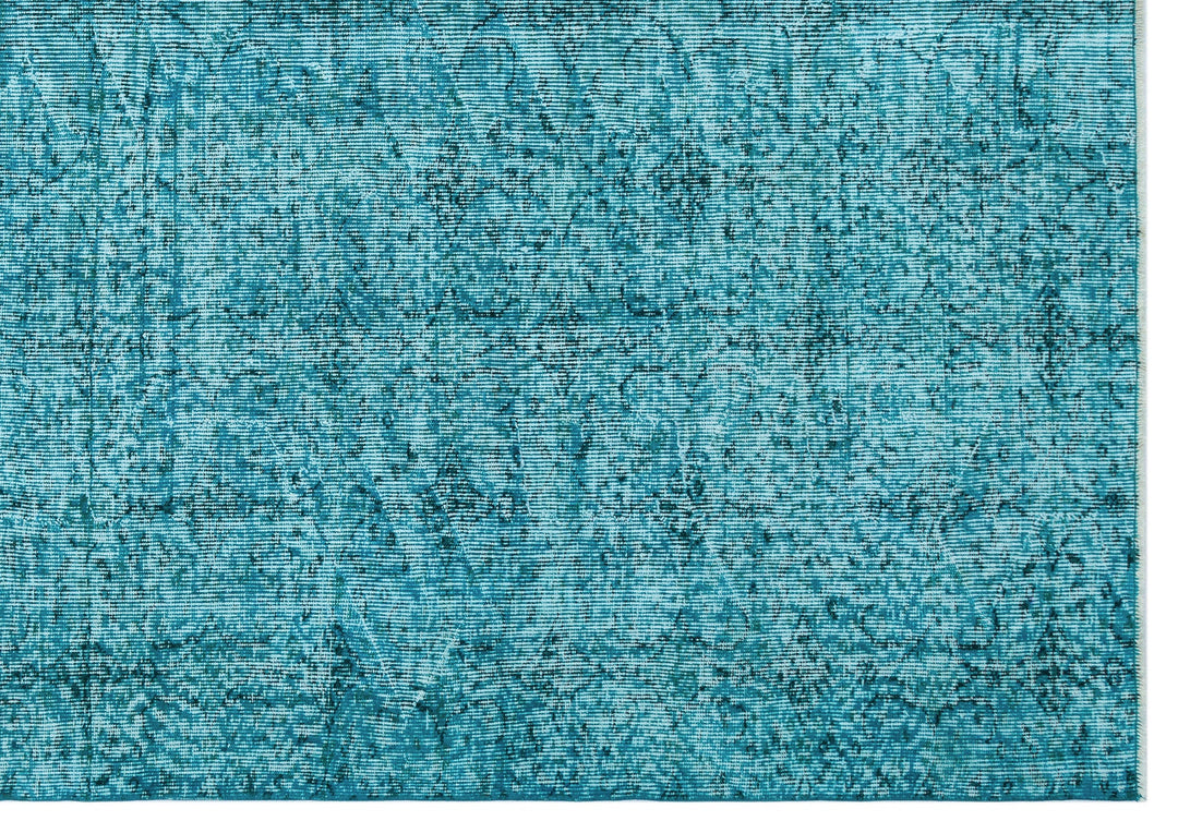 Athens Turquoise Tumbled Wool Hand Woven Rug 205 x 290