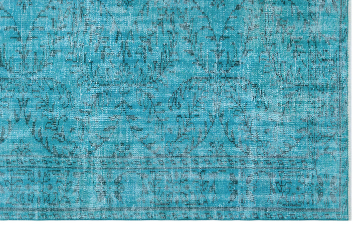 Athens Turquoise Tumbled Wool Hand Woven Rug 183 x 290