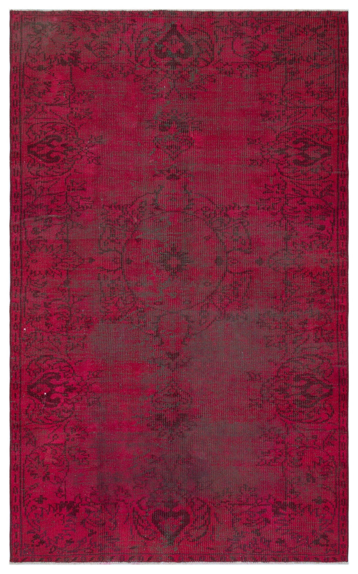 Athens Red Tumbled Wool Hand Woven Carpet 146 x 238