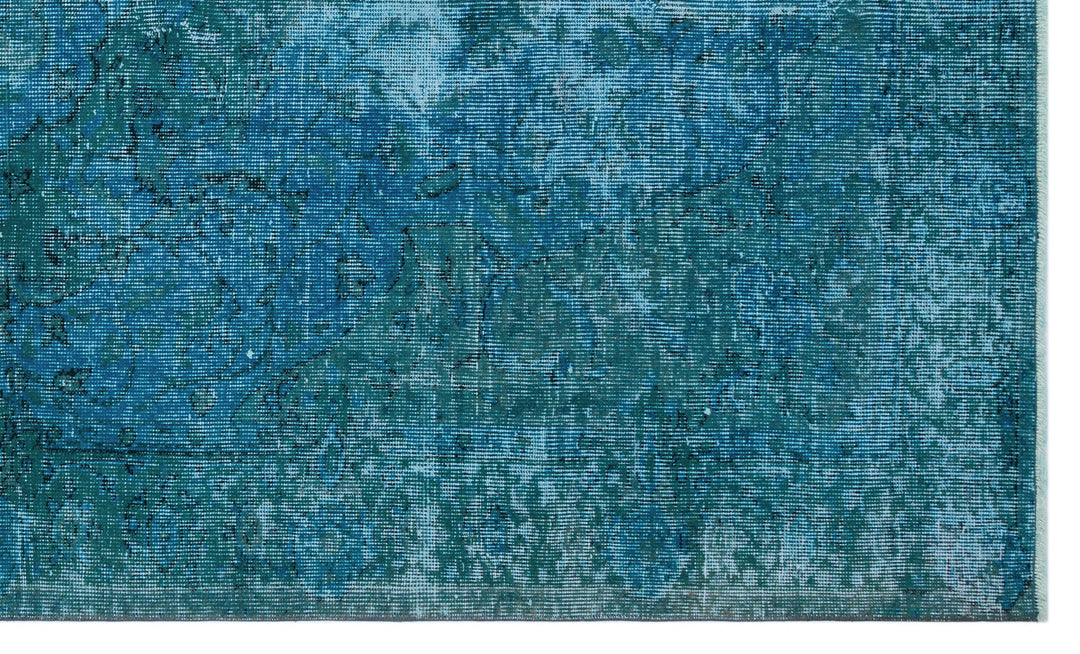 Athens Turquoise Tumbled Wool Hand Woven Carpet 153 x 256
