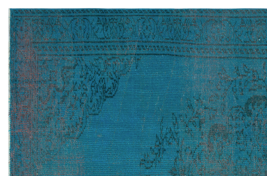 Athens Turquoise Tumbled Wool Hand Woven Rug 173 x 264