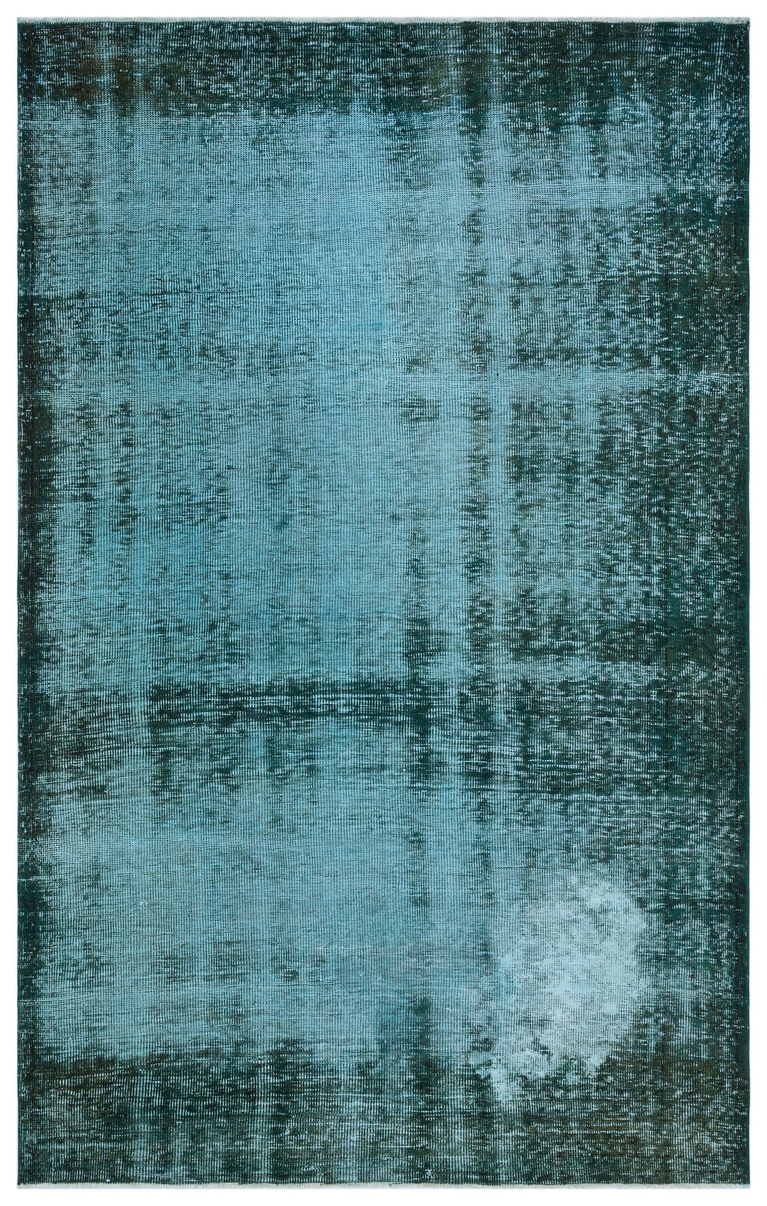 Athens Turquoise Tumbled Wool Hand Woven Rug 171 x 274