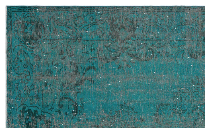 Athens Turquoise Tumbled Wool Hand Woven Rug 187 x 284