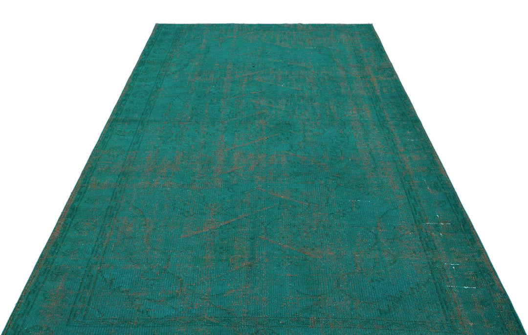 Athens Turquoise Tumbled Wool Hand Woven Carpet 166 x 254