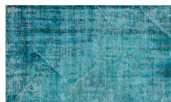 Athens Turquoise Tumbled Wool Hand Woven Carpet 173 x 292