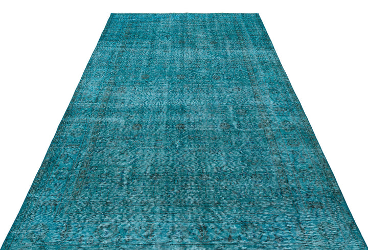 Athens Turquoise Tumbled Wool Hand Woven Carpet 173 x 283