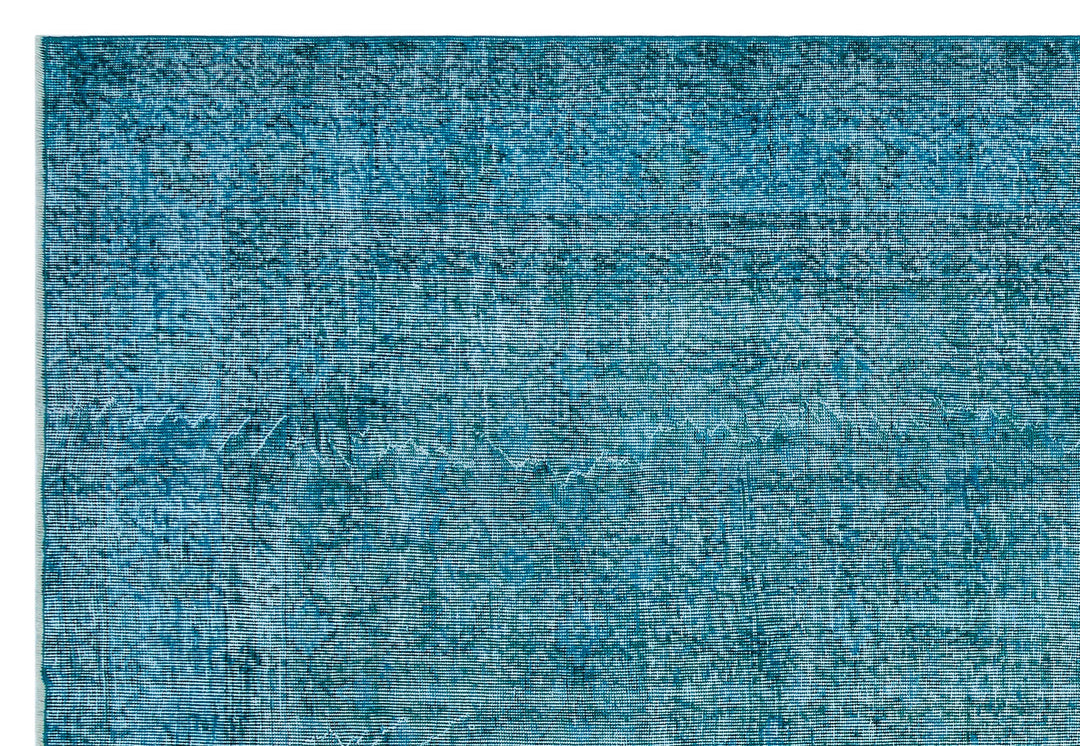 Athens Turquoise Tumbled Wool Hand Woven Carpet 213 x 306