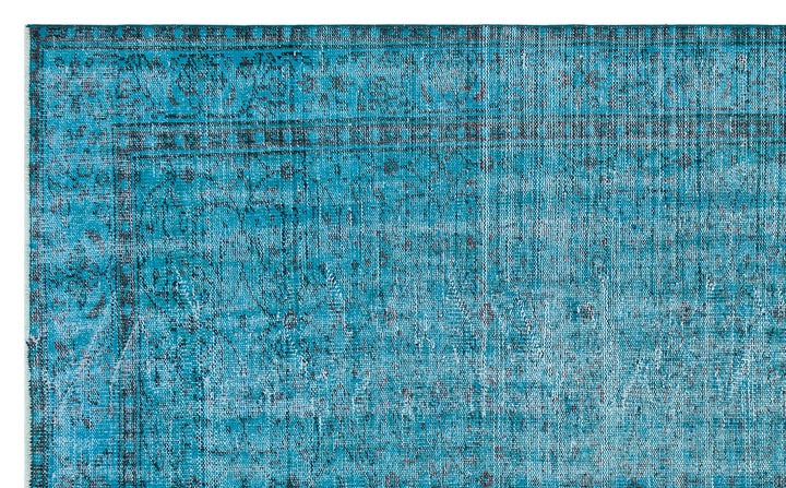 Athens Turquoise Tumbled Wool Hand Woven Rug 181 x 293