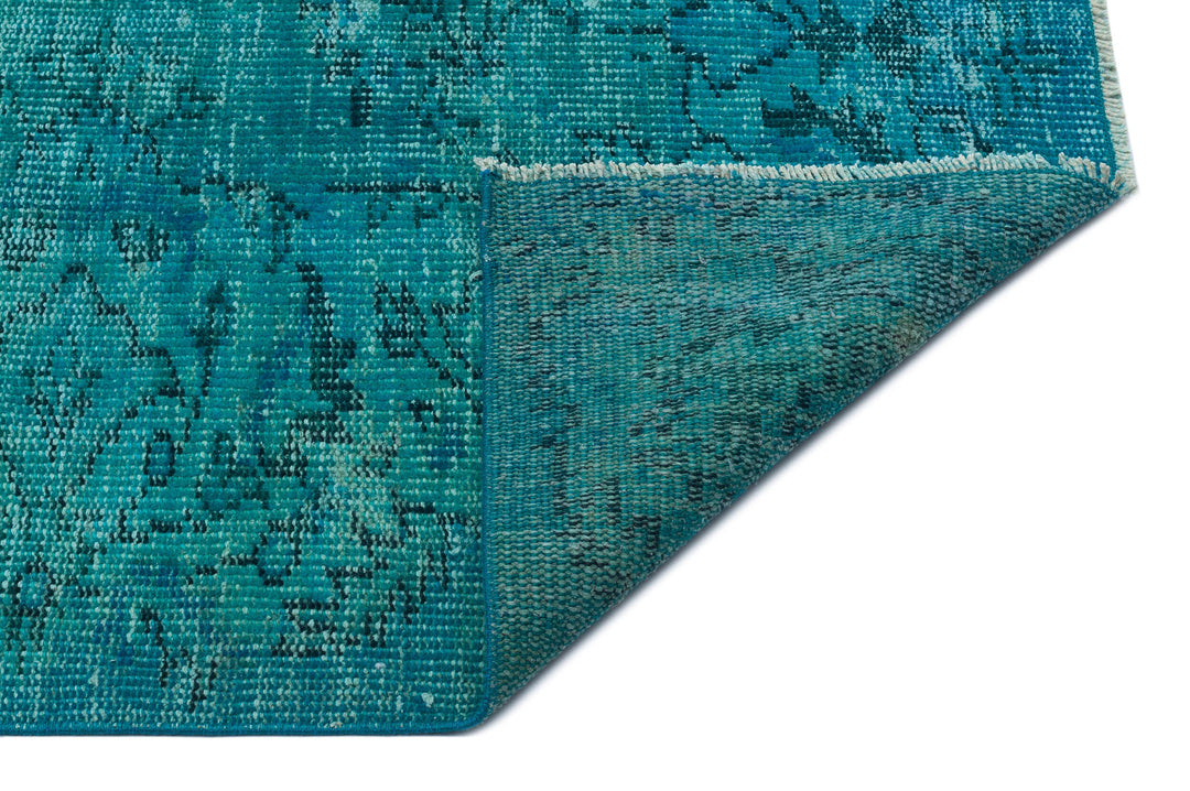 Athens Turquoise Tumbled Wool Hand Woven Carpet 223 x 250