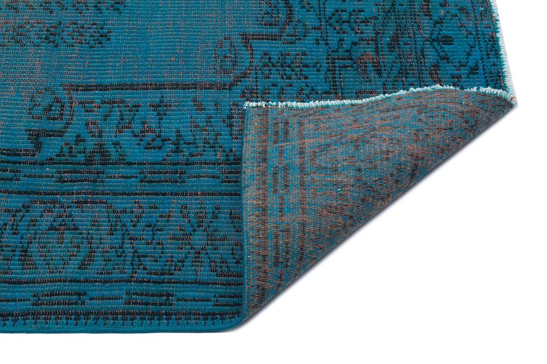 Athens Turquoise Tumbled Wool Hand Woven Rug 182 x 265
