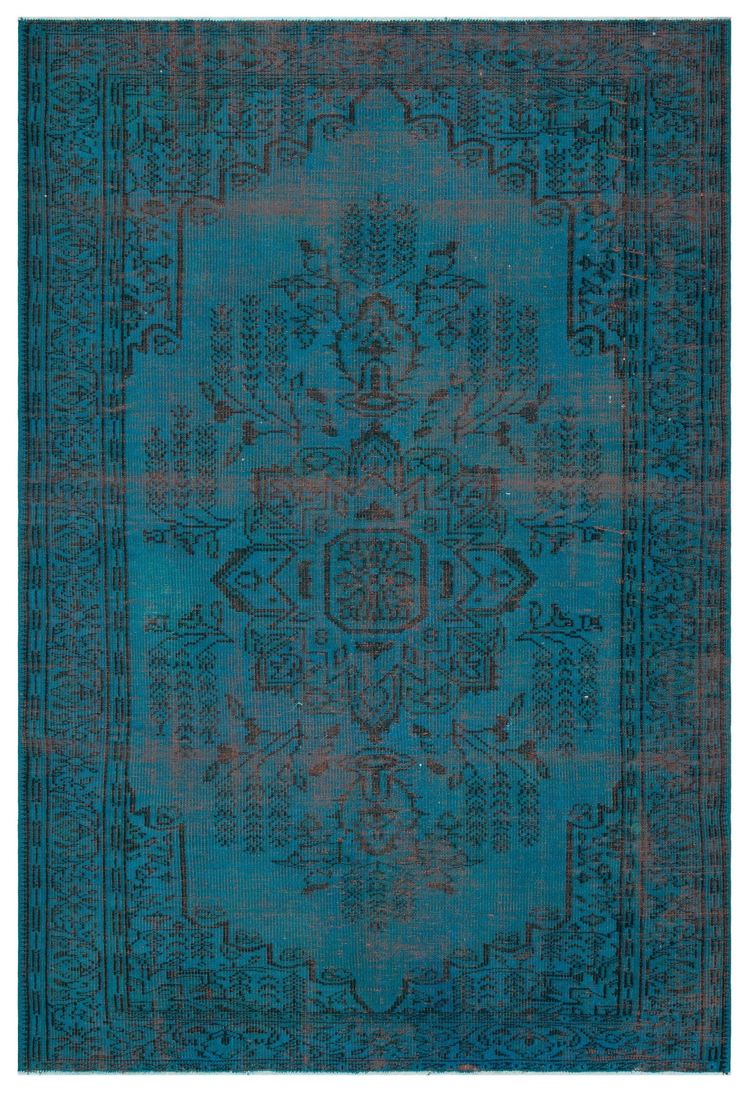Athens Turquoise Tumbled Wool Hand Woven Rug 182 x 265