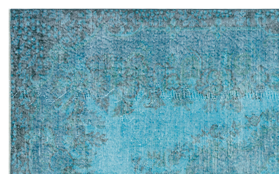 Athens Turquoise Tumbled Wool Hand Woven Carpet 169 x 270