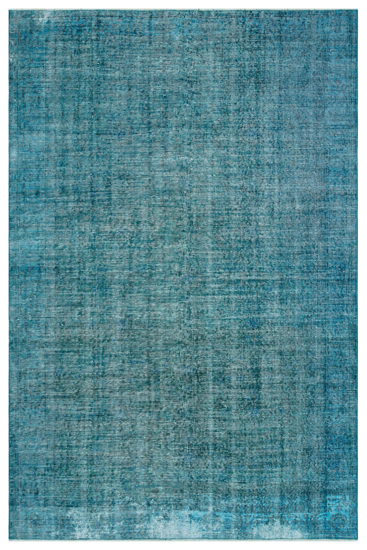 Athens Turquoise Tumbled Wool Hand Woven Rug 191 x 288