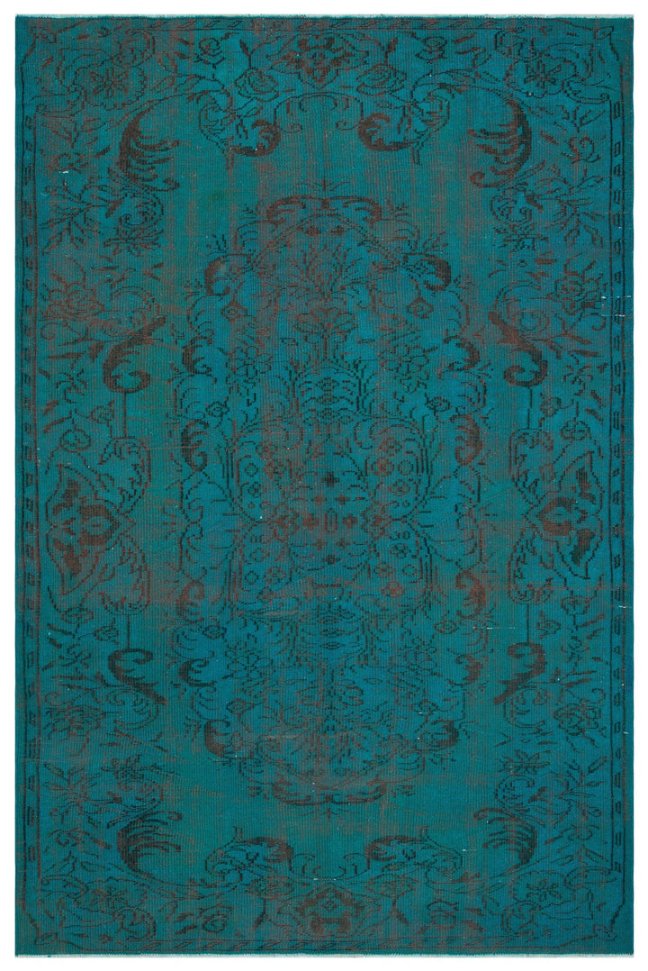 Athens Turquoise Tumbled Wool Hand Woven Carpet 175 x 272