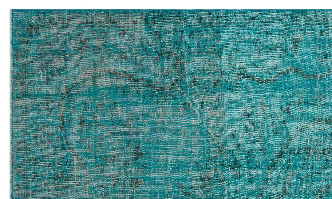 Athens Turquoise Tumbled Wool Hand Woven Rug 179 x 295