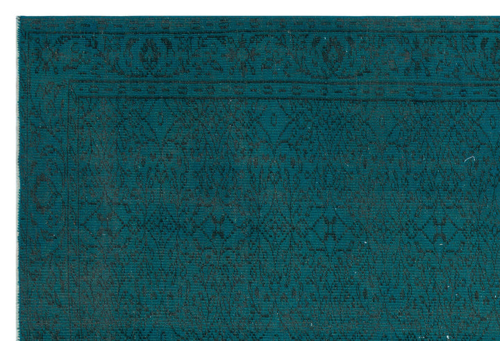 Athens Turquoise Tumbled Wool Hand Woven Rug 190 x 280