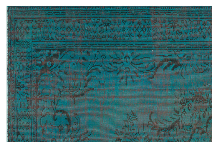 Athens Turquoise Tumbled Wool Hand Woven Rug 196 x 289