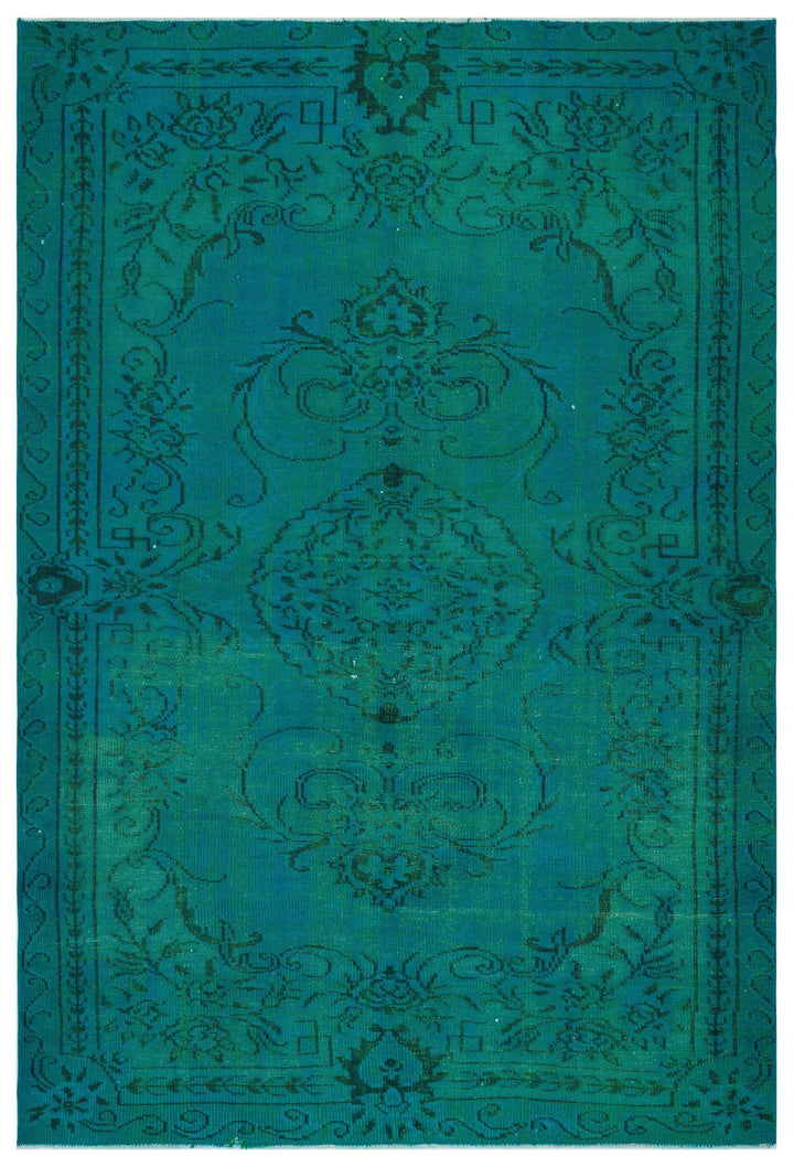 Athens Turquoise Tumbled Wool Hand Woven Rug 178 x 257
