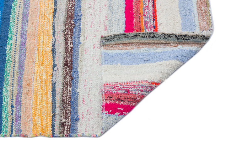 Crete Multi Striped Wool Hand Woven Carpet 146 x 284