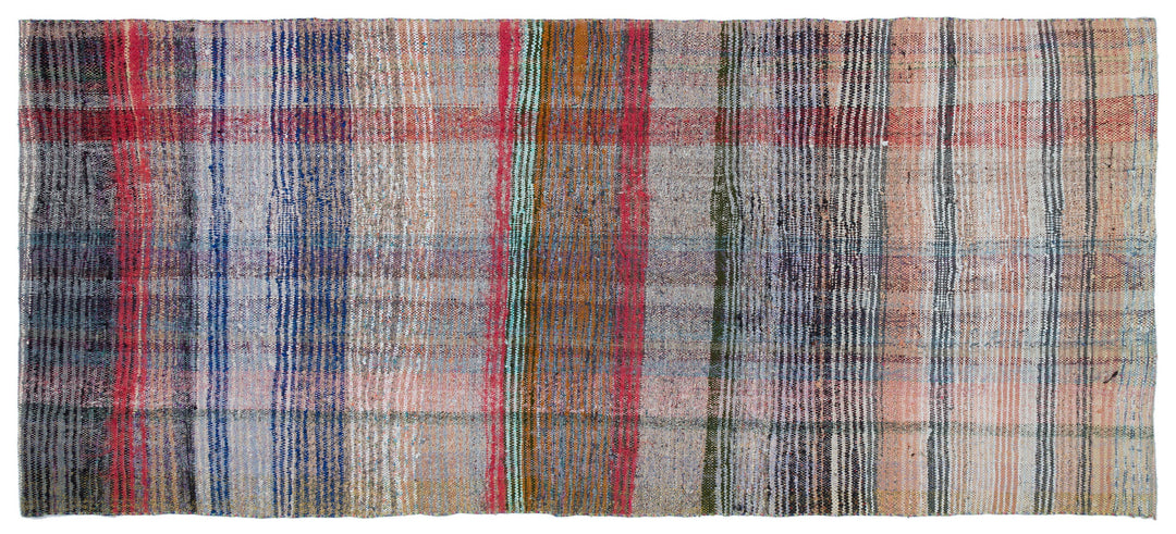 Crete Multi Striped Wool Hand Woven Carpet 137 x 308