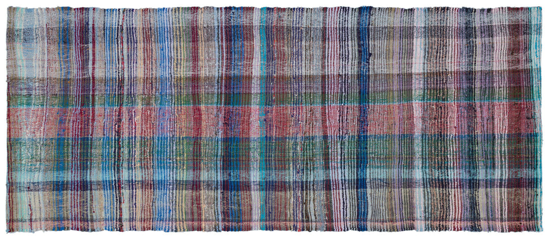 Crete Multi Striped Wool Hand Woven Carpet 136 x 327