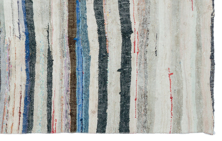 Crete 32009 Beige Striped Wool Hand Woven Carpet 155 x 240