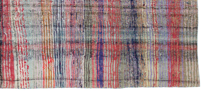 Crete Multi Striped Wool Hand Woven Carpet 137 x 310