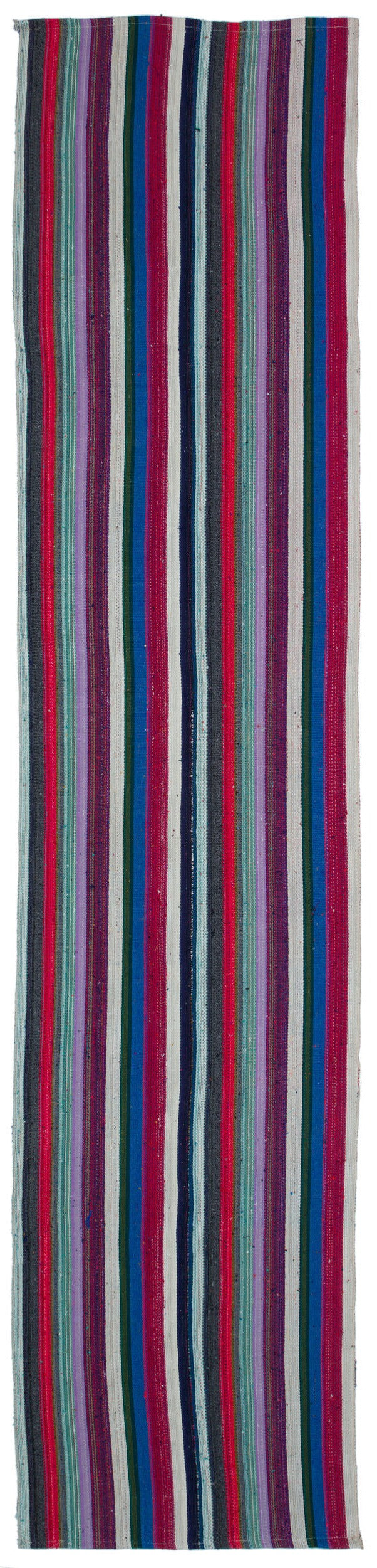 Crete Multi Striped Wool Hand Woven Carpet 082 x 371