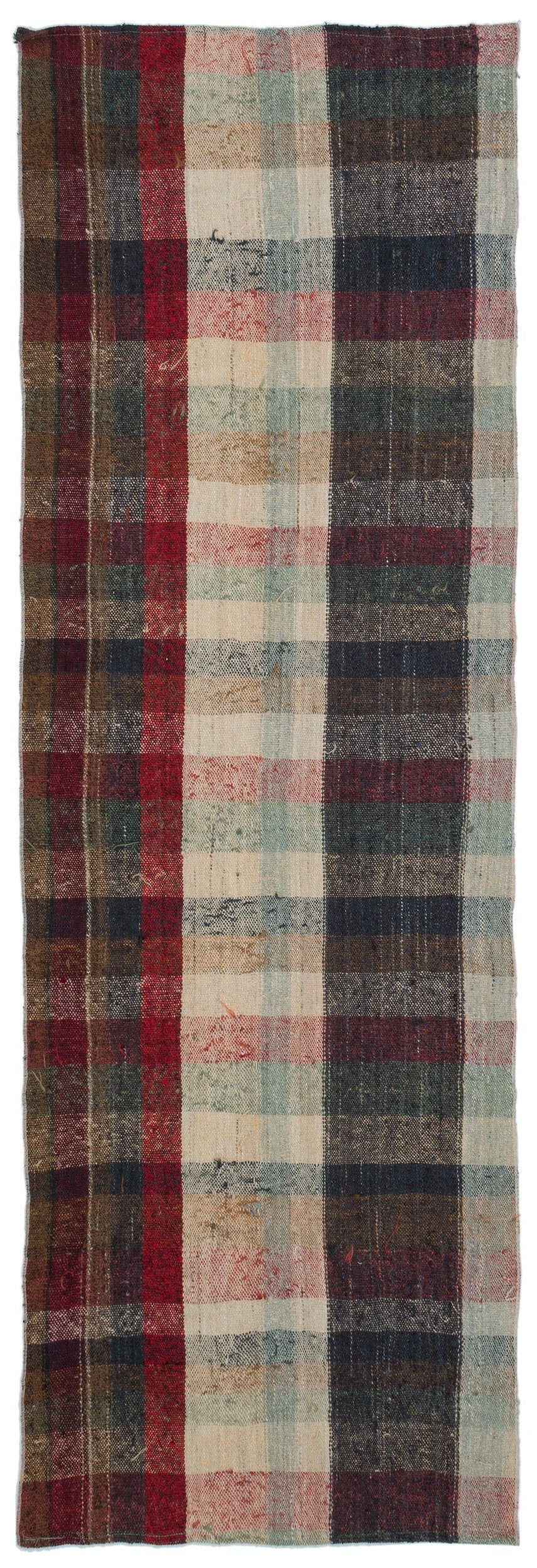Crete Multi Striped Wool Hand Woven Carpet 100 x 295