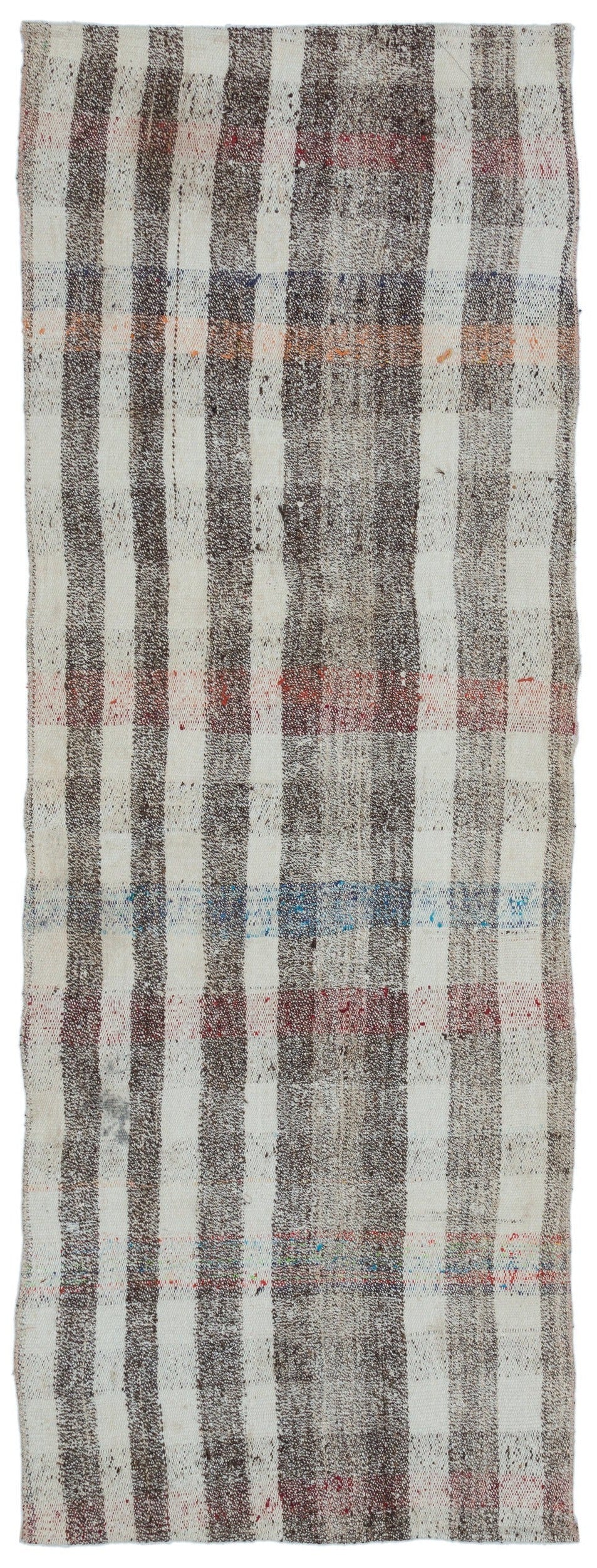 Crete 32494 Beige Striped Wool Hand Woven Carpet 085 x 230