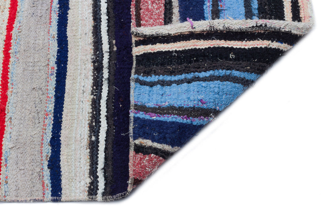 Crete Multi Striped Wool Hand Woven Carpet 136 x 283